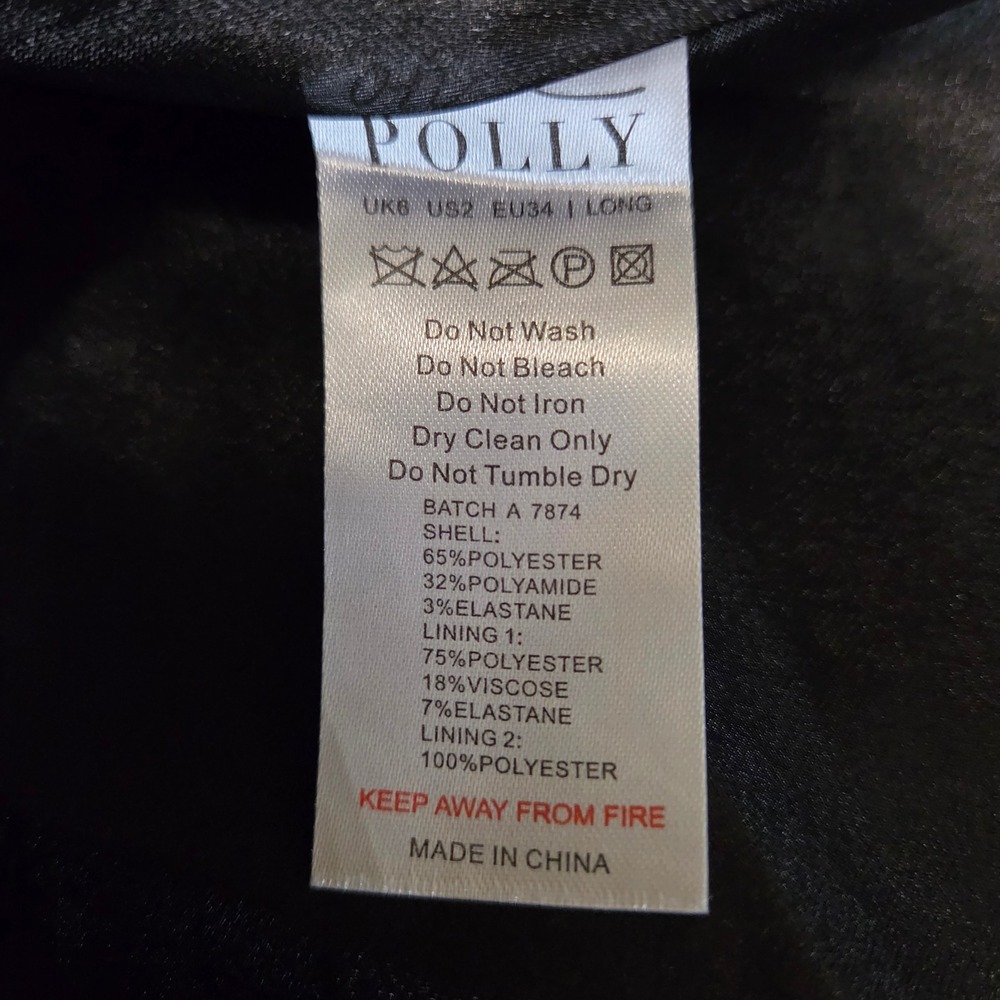 Oh Polly Sueno Black Corset Micro- Mini Dress Square Neck Lace Up Back Sz 2 Long - Picture 9 of 9